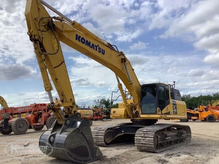 Used Komatsu Excavator up close